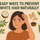 White Hair Easy Ways to Prevent It Naturally | WellHealthOrganic